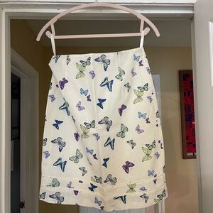 Laura Ashley Butterfly Print Skirt Women's Size 6